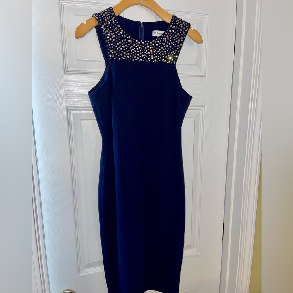 Calvin Klein Navy Cocktail Dress